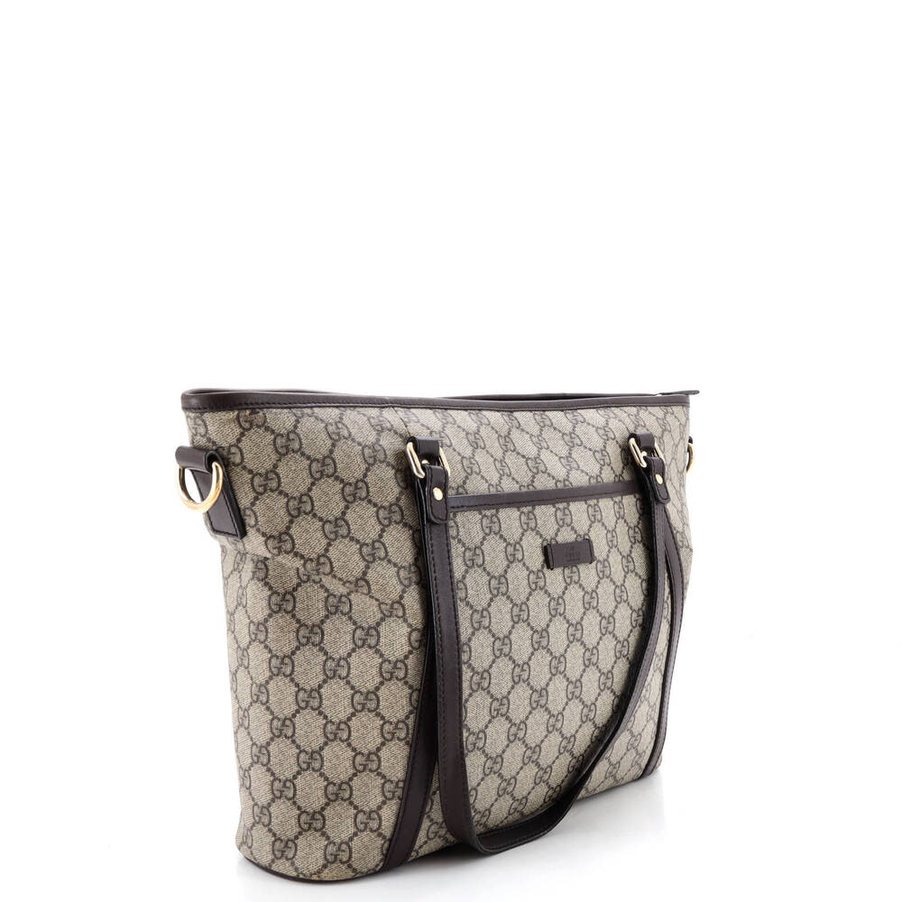 Gucci Medium Front Pocket Convertible Tote GG Coated Canvas - Picture 2 of 6
